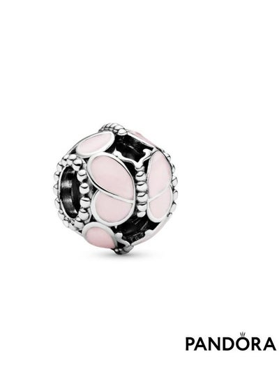 Buy Pink Butterflies Silver Charm for Pandora Moments Women's Bracelet 797855EN160 in UAE