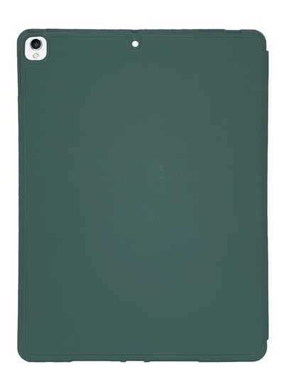 Buy Protective iPad Air 3 10.5" (3rd Gen) 2019, Slim Stand Hard Back Shell Smart Cover Case With Pencil Holder -Dark Green in UAE