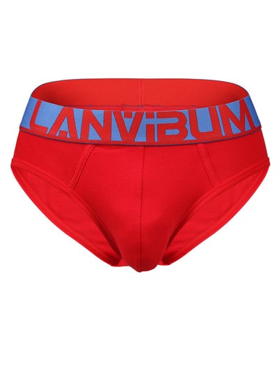 Buy Cotton Mid-rise Men's Underwear Red in Saudi Arabia