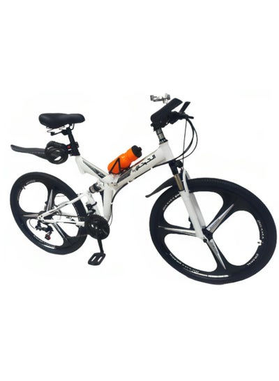 اشتري Folding Mountain  Bicycle Bike whith shaker and Locker and phone holder 26 inch 21speed في السعودية