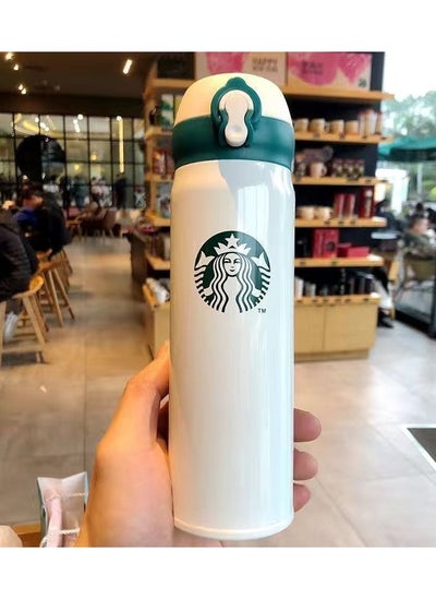 Buy Starbucks Stainless Steel Vacuum Insulated Water Bottle Outdoor Sports Kettle Thermos Cup 500ML in UAE