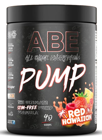 Buy ABE Pump Stim Free , Red hawaiian , 40 Scoops 500 Grams in UAE