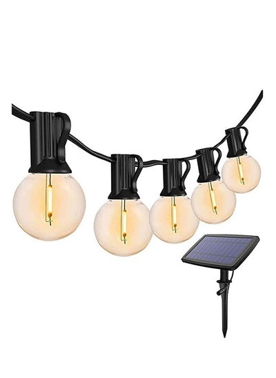 Buy Dimmable 15m Outdoor String Lights - 25+1 G40 Shatterproof LED Bulbs, IP44 Waterproof, 2200K Warm White for Garden, Patio, Party Decor - Connectable & Safe, with 11 Light Modes in UAE