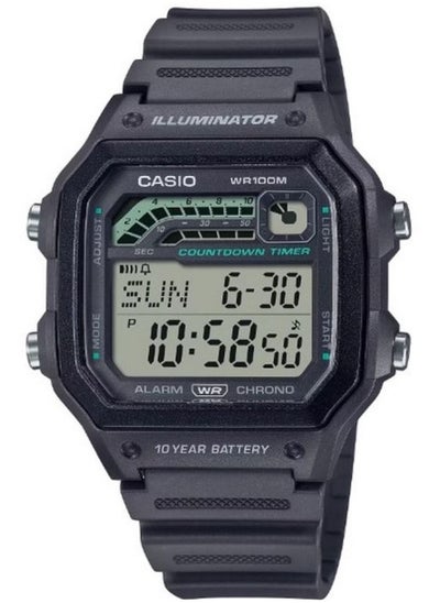 اشتري Casio Men's Resin Band, Digital Watch, WS-1600H-8AV في السعودية