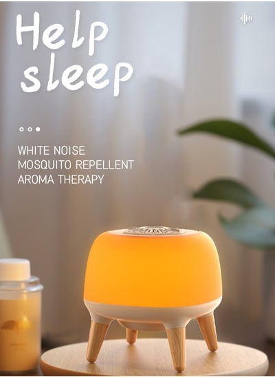 Buy LED Night Light,White Noise For Baby Adults Kids,Bedside Lamps,Desk Lamp,Orange Breathing light, 8 natural sounds Sleep Soothers, with electric mosquito repellent aromatherapy function,Type-C in UAE