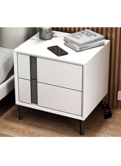 اشتري European-style Light Luxury Bedside Table With Drawers 40*40*45cm في السعودية