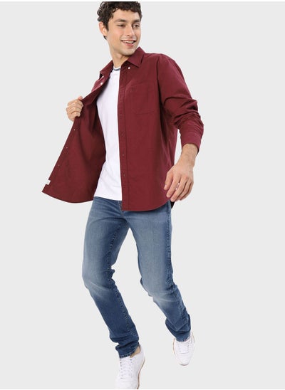 Buy Pocket Detail Button Down Shirt in Saudi Arabia