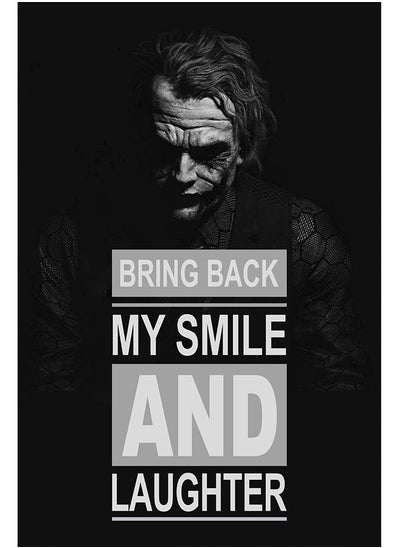 Buy Poster From SASB SHOP Printed With A Design BRING BACK MY SMILE AND LAUGHTER in Saudi Arabia