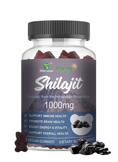 اشتري Shilajit Sourced from The Himalayan Mountains 1000mg, Natural Energy and Stamina Booster, Enhance Immunity, Boost Energy and Vitality, Dietary Supplement, 60 Vegan Gummies في السعودية