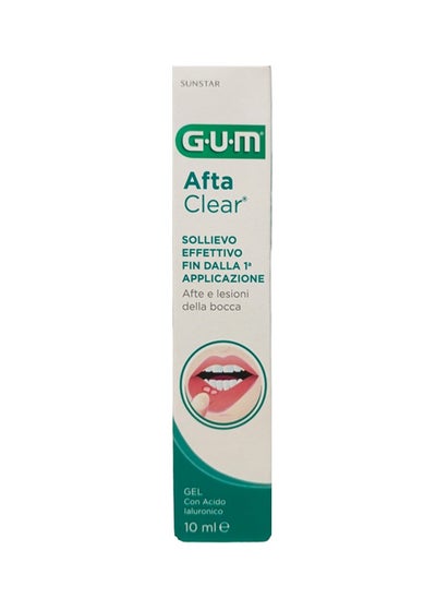 Buy Afta Clear Gel - Effective Relief from Canker Sores and Mouth Lesions with Hyaluronic Acid, 10ml in UAE