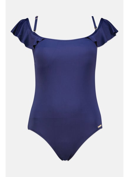 اشتري Women Plain Padded One Piece, Navy في الامارات