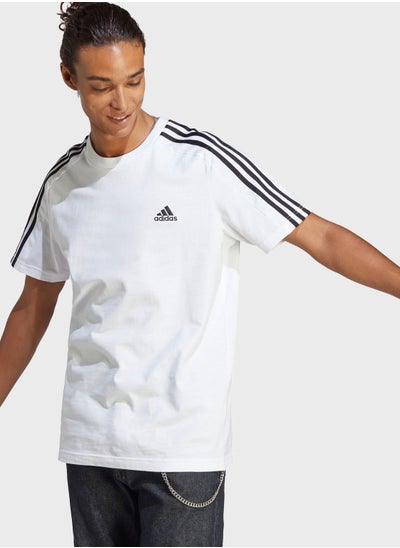 اشتري 3 Stripe Essential Single Jersey T-Shirt في السعودية