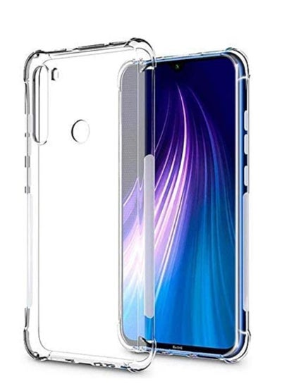 Buy Anti Shock Silicon TPU Cover for For Xiaomi Redmi Note 8 Clear in Egypt