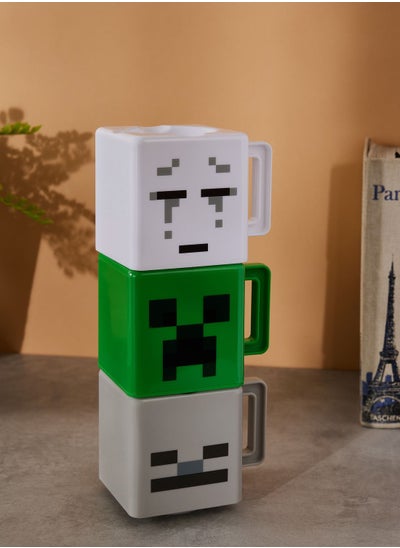 Buy Set Of 4 Minecraft Stacking Mugs in UAE