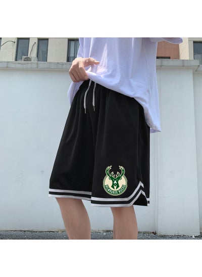 Buy Summer Breathable Bucks Shorts Casual Mens Black in Saudi Arabia