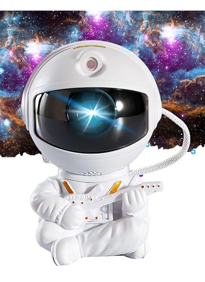 اشتري Star Projector Night Light with Timer, Remote Control and 360°Adjustable Design, Astronaut Nebula Galaxy Night Light Projector for Children Adults Baby Bedroom, Party Room and Game Room في الامارات