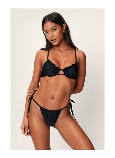 اشتري Recycled Frill Underwire Bikini Set في الامارات