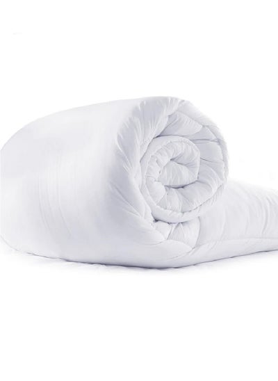 اشتري Soft Solid King Size Duvet Microfiber White Best Quality 200x220cm في الامارات