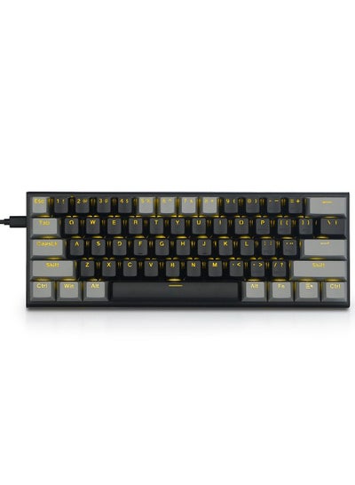 Buy Z-11 Mechanical Gaming Keyboard with Yellow Backlight Blue Switch in Saudi Arabia