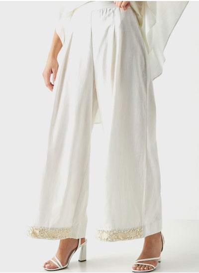 Buy Embroidered Wide Leg Pants in Saudi Arabia