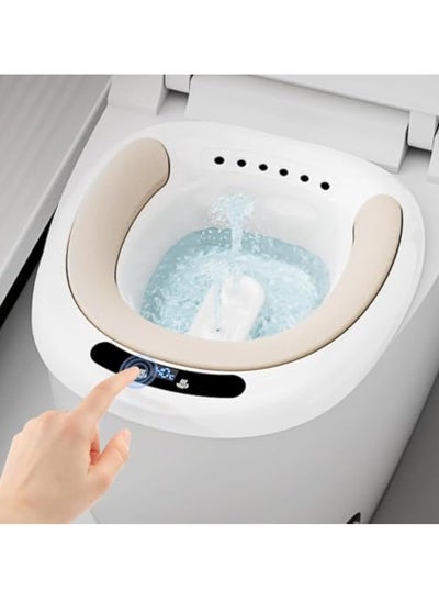 Buy Electric Sitz Bath, Electric Sitz Bath for Hemorrhoids, Electric Sitz Bath for Toilet Seat with Flusher, Sits Bath Kit for Women, Soaked Steam Relief of Inflammation Treatment in UAE