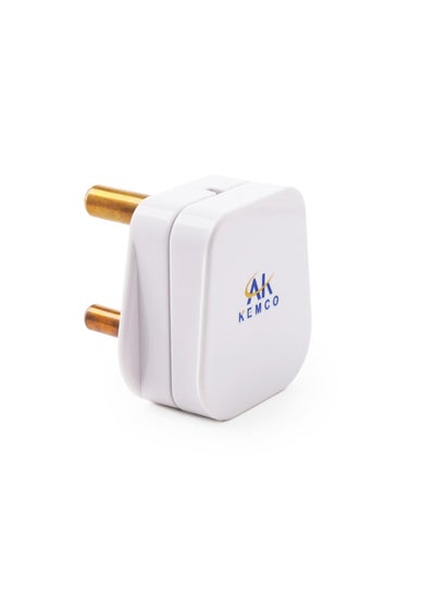 Buy 15 Ampere Top Plug with Round Pin for Air Conditioners Microwaves and other Heavy-Duty Appliances in UAE