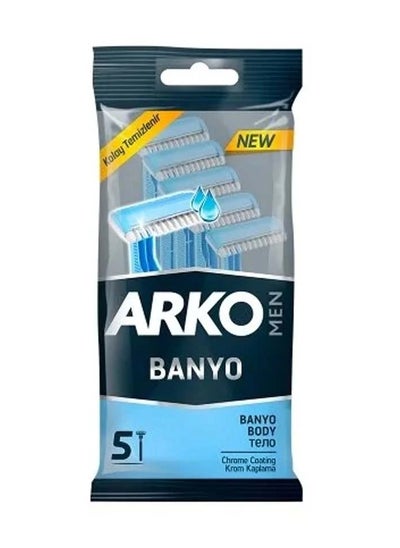 Buy Men's Banyo Body Razors, 1 Blade - 5 Pieces in Saudi Arabia