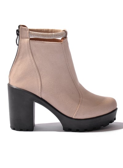 Buy Ankle Boots R-14 Suede - Beige in Egypt