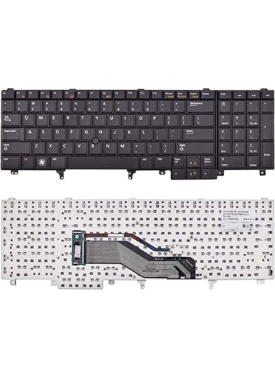 Buy Replacement Laptop Keyboard Compatible with Dell Latitude E5520 E5520m E5530 E6520 in UAE