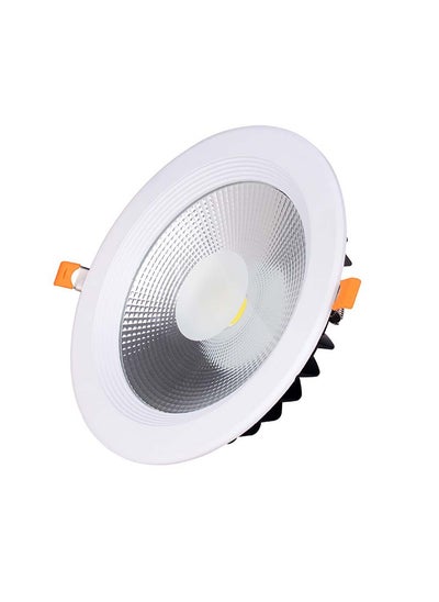 اشتري Milano Illumina Led Downlight White Body Ceiling Light Recessed Lighting Fixture for Bathroom Toilet Kitchen Commercial Lights 20W White في الامارات