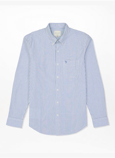 اشتري AE Striped Slim Fit Oxford Button-Up Shirt في الامارات