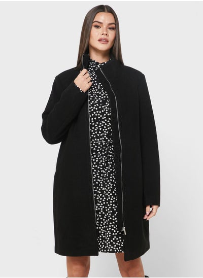 Buy Zip Detail Coat in Saudi Arabia