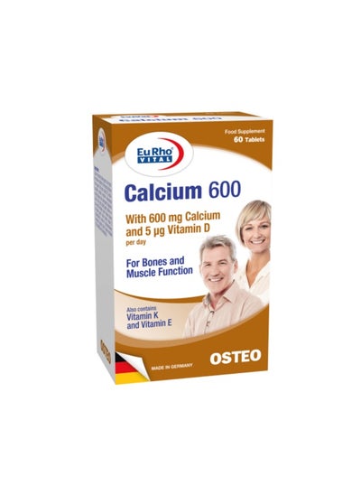 Buy EuRho® Vital Calcium 600, 60 tabs in UAE