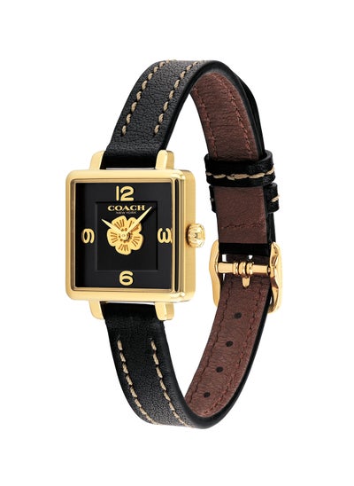 Buy Women's Analog Rectangle Shape Leather Wrist Watch 14503695 - 22 Mm in UAE