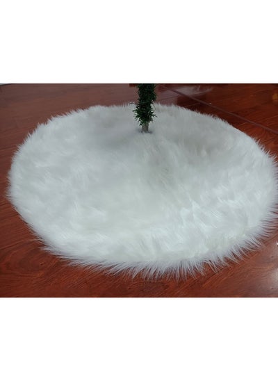 Buy 48 inch Christmas Tree Skirt Faux Fur Xmas Tree Skirt Christmas Decorations Holiday Tree Ornaments Tree Decoration for Christmas Home Decorations Xmas Party Holiday Decorations in UAE