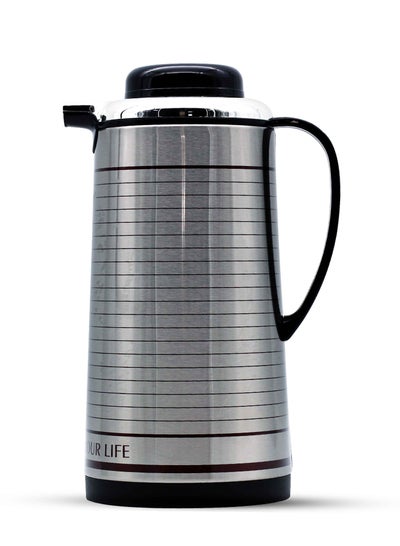 Buy Flexy 15 Hours Hot 24 Hours Cold Retention Stainless Steel Insulated Vacuum Flask 1.3 Liter in UAE