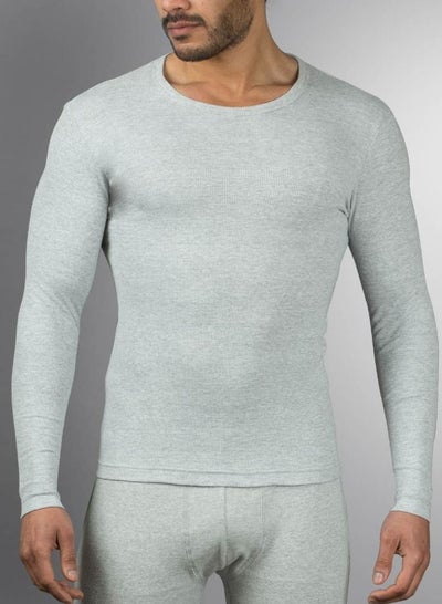 Buy Masters Men Undershirt Thermal Long Sleeves-Light Grey in Egypt