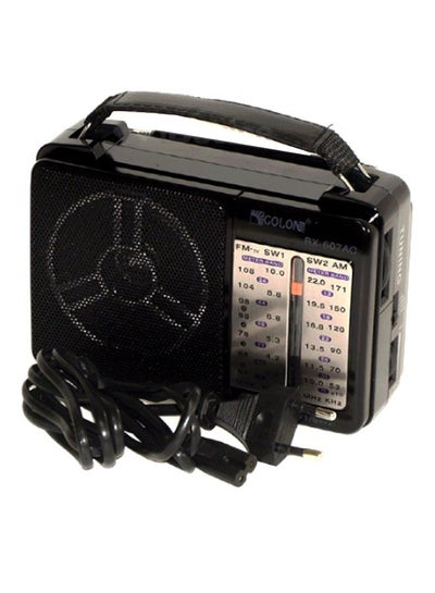 Buy راديو كهربائي صغير بتصميم كلاسيكي B607 أسود in Egypt