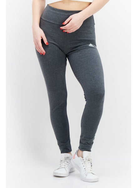 Buy Women Tight Fit High Rise Training Leggings, Dark Grey Heather in UAE