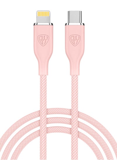 اشتري USB C - Lightning PD 22W Fast Charging Cable 1m, 2.4A Charging and Data Transfer Compatible with iPhone, iPad, iPod في الامارات