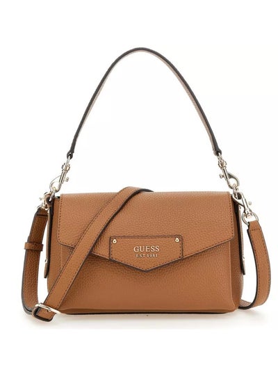 Buy Eco Brenton Flap Shoulder Bag Caramel,25X15X7cm,Brown in UAE