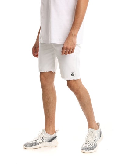 Buy Short Jeans 6529 For Men - White in Egypt