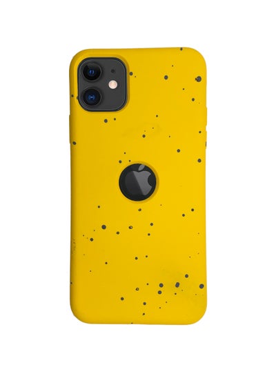 اشتري New Dotted Design Glow Feel PKK Silicone Case for iPhone 11 Yellow في الامارات