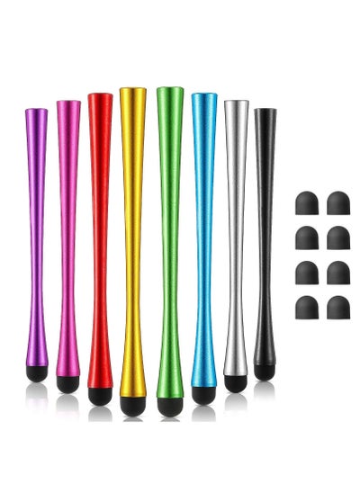 Buy Stylus Pens for Touch Screens with 8 Rubber Tips for Apple and Android Devices in 8 Vibrant Colors in Saudi Arabia