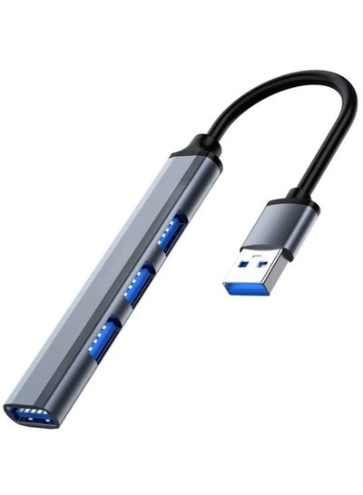 Buy USB Hub, 4 Ports, for MacBook Pro 2020/2019, iMac 2021, USB Splitter Aluminum Alloy in Egypt