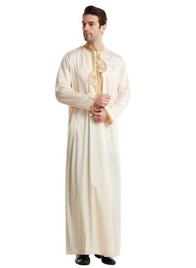 اشتري Standing Collar Embroidered Robe في السعودية