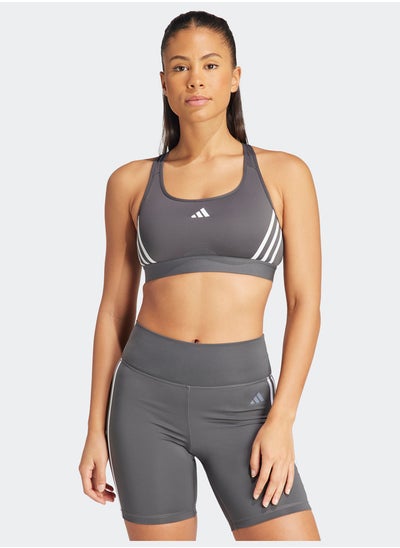 اشتري Powerimpact Train Medium-Support 3-Stripes Bra في مصر