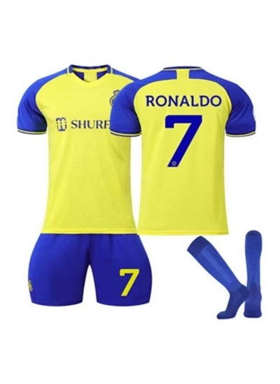 Kids Football Jersey Set Cristiano Ronaldo No #7 Soccer Jersey World