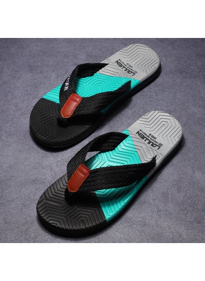 Buy 2024 New Mens Flip-Flops Summer Casual SandalsBlack Black in UAE