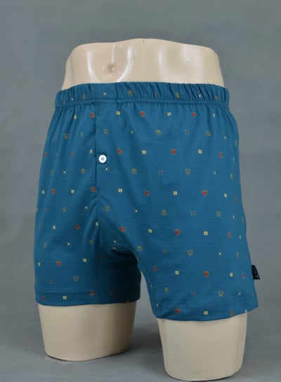Buy Jet Underwear For Men Printed Boxer-Navy Blue in Egypt